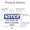Signmission This Sink For Mop Cleaning Only, 10 in W x Rectangle, Aluminum OS-2PACK-NS-A-710-L-18662 - alternate 5
